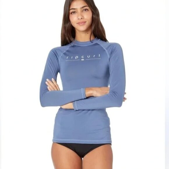 Women’s Rip Curl Golden Rays Long Sleeve Rash Tee Rash Guard - Picture 1 of 3